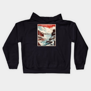 Niagara Falls Canada Vintage Poster Tourism 2 Kids Hoodie